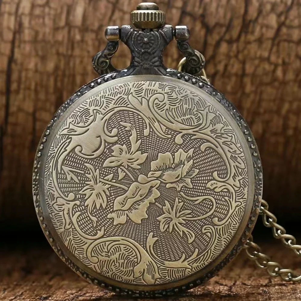 Police Pocket Chain Watch Protect and Serve Quartz Analog Watch Unisex Gift